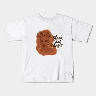 Black magic girl Kids T-Shirt